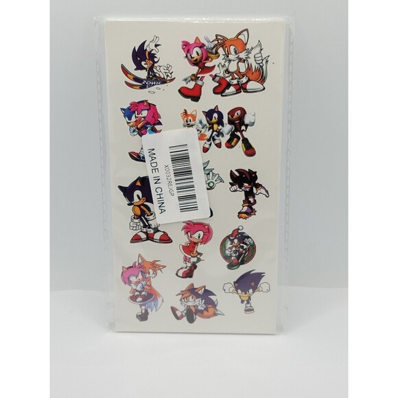 Sonic the Hedgehog Tattoos Party Favors Bundle ~ 12 per page, 10 pages - Picture 1 of 6